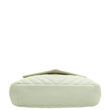 YSL Blanc Vintage College Chevron Medium Bag