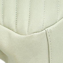 YSL Blanc Vintage College Chevron Medium Bag