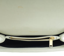 YSL Blanc Vintage College Chevron Medium Bag