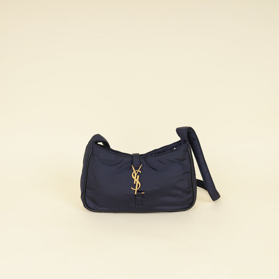 YSL Navy Econyl Le 5 À 7 Bag