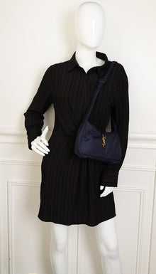 YSL Navy Econyl Le 5 À 7 Bag