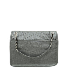 YSL Grey Niki Baby Shoulder Bag