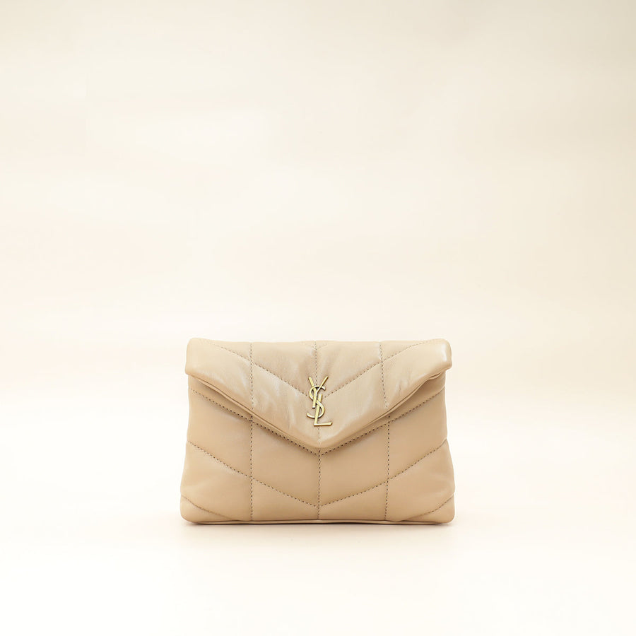 YSL Nude Puffer Pouch