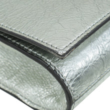 YSL Metallic Silver Belle De Jour Clutch