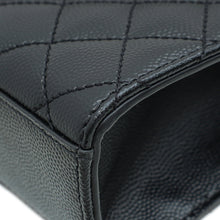 YSL So Black Mix Quilted Envelope Medium Shoulder Bag