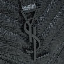 YSL So Black Mix Quilted Envelope Medium Shoulder Bag
