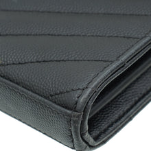 YSL Black Cassandre Classic Wallet On Chain