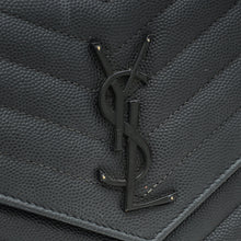 YSL Black Cassandre Classic Wallet On Chain
