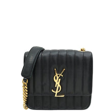 YSL Black Vicky Medium Flap Shoulder Bag