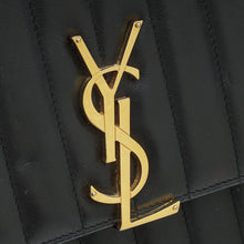 YSL Black Vicky Medium Flap Shoulder Bag