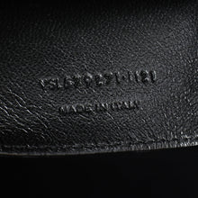 YSL Black Croco Embossed Manhattan Medium Shoulder Bag