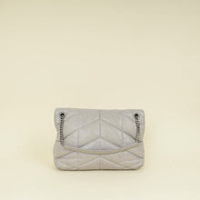 YSL Grey Loulou Puffer Large Flap Chain Bag