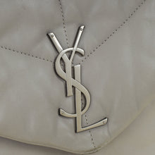 YSL Grey Loulou Puffer Large Flap Chain Bag