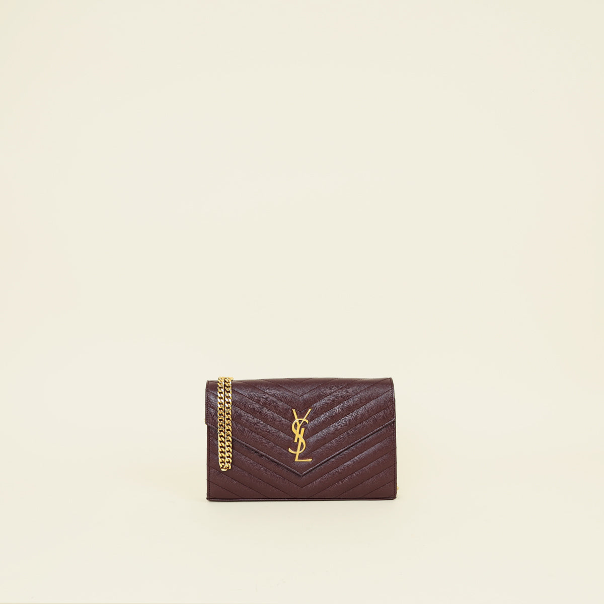 YSL Wine Cassandre Wallet On Chain