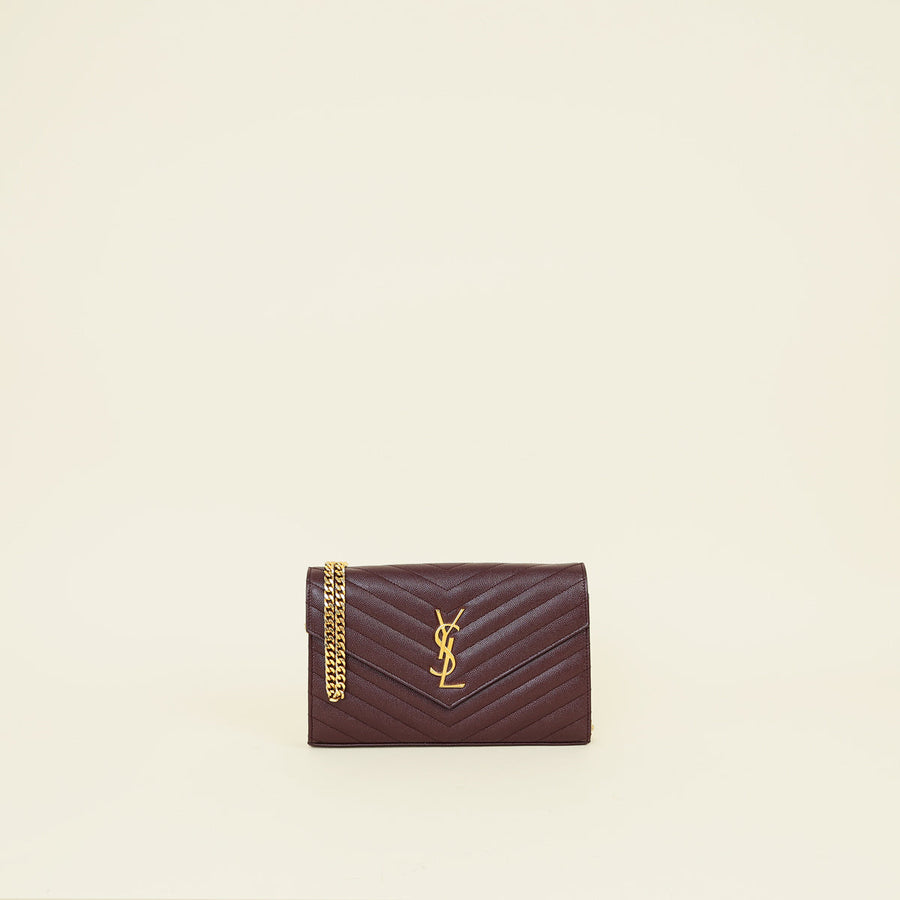 YSL Wine Cassandre Wallet On Chain
