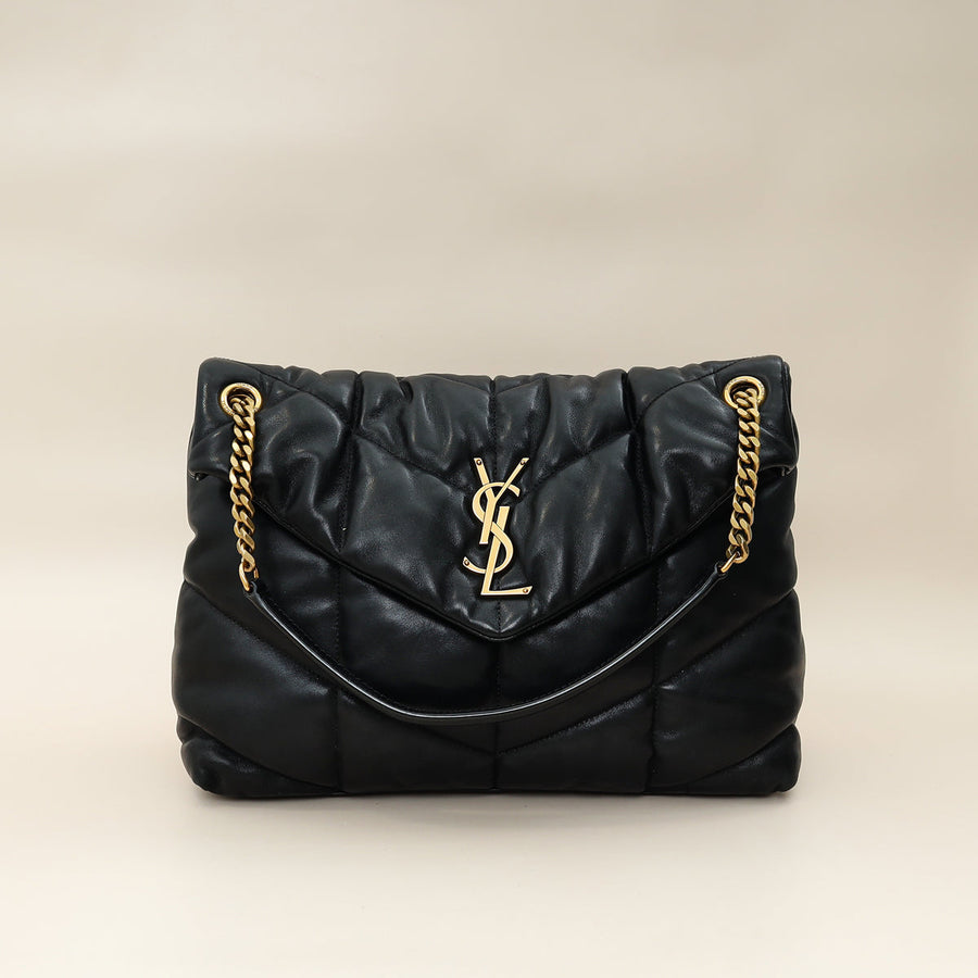 YSL Black Puffer Medium Shoulder Bag