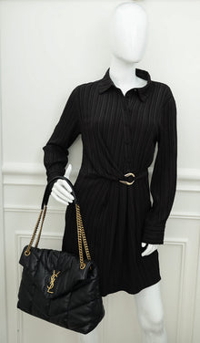 YSL Black Puffer Medium Shoulder Bag