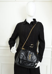 YSL Black Niki Vintage Medium Shoulder Bag