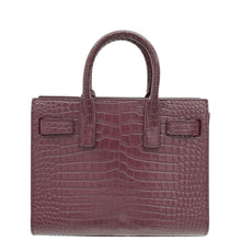 YSL Rouge Legion Croco Embossed Nano Sac De Jour