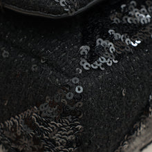YSL Black Jamie Sequin-Embellished Shoulder Bag