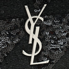 YSL Black Jamie Sequin-Embellished Shoulder Bag