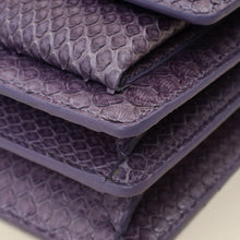 YSL Purple Python Sunset Small Shoulder Bag