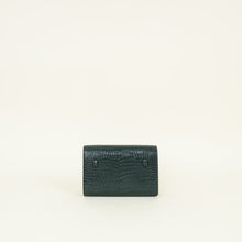 YSL Emerald Green Croco Embossed Kate Belt Bag