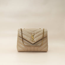 YSL Beige Loulou Small Flap Shoulder Bag