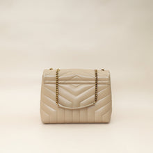 YSL Beige Loulou Small Flap Shoulder Bag