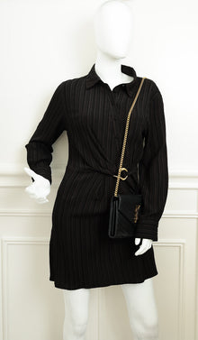 YSL Black Classic Cassandre Chain Wallet