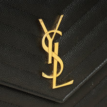 YSL Black Classic Cassandre Chain Wallet