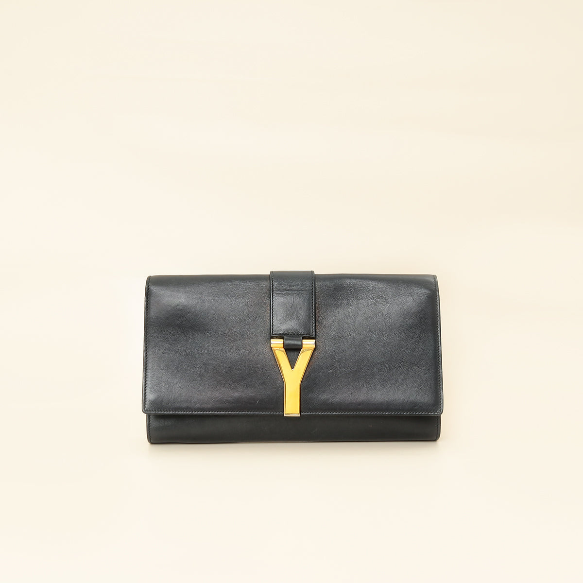 YSL Black Y Ligne Clutch