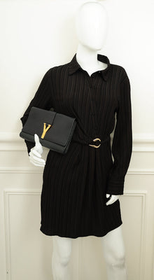 YSL Black Y Ligne Clutch