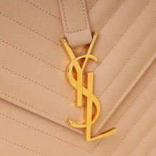 YSL Light Pink Monogram Satchel Flap Large Bag