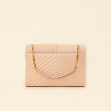 YSL Light Pink Monogram Satchel Flap Large Bag