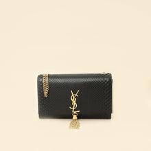YSL Black Python Tassel Kate Medium Shoulder Bag