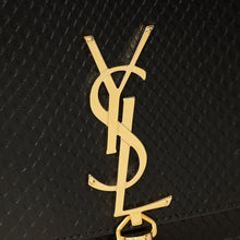 YSL Black Python Tassel Kate Medium Shoulder Bag