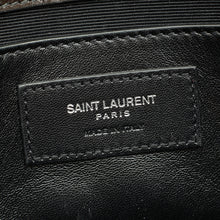 YSL Brown Croco Embossed Tassel Kate Bag