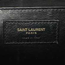 YSL Burgundy Mix Quilted Envelope Medium Flap Bag