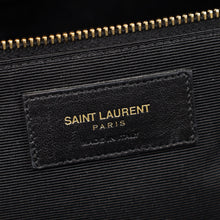 YSL Black Monogram Chevron Large Shopper Bag