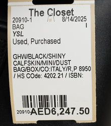 YSL Black Mini Le 37 Top Handle Bag