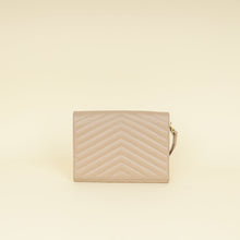 YSL Beige Cassandre Matelasse Flap Pouch