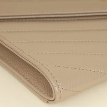 YSL Beige Cassandre Matelasse Flap Pouch