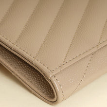 YSL Beige Cassandre Matelasse Flap Pouch