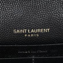 YSL Black Chevron Cassandre Chain Wallet