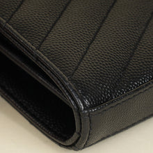 YSL Black Chevron Cassandre Chain Wallet