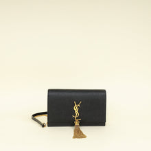 YSL Black Kate Tassel Chain Wallet