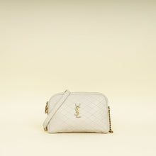 YSL Blanc Vintage Gaby Zippered Pouch