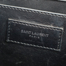 YSL Black Croco Embossed Kate Flap Large Bag
