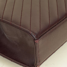 YSL Burgundy Monogram Envelope Large Satchel Bag